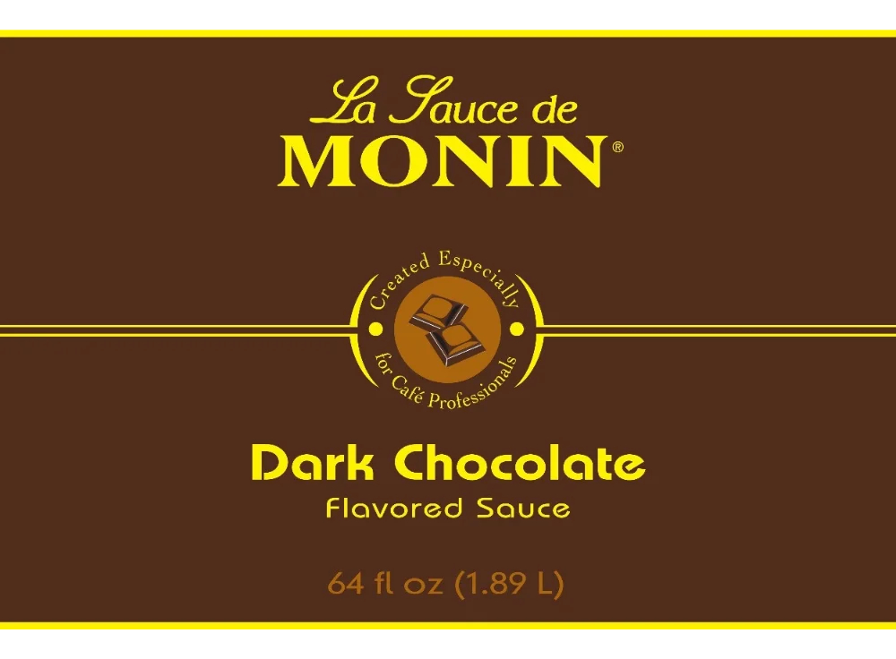 Salsa Chocolate Dark Monin 1.89 Lt Postres, Café, Aperitivos