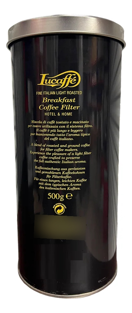 Café Molido Lucaffe Breakfast Coffee Filter 3Kg 6 tarros x500g