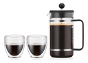 Cafetera Francesa Bodum Bistro 1l + 2 Vasos Pavina Térmico