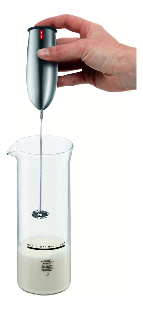 Espumador Batidor De Leche Bodum Schiuma Negro Premium