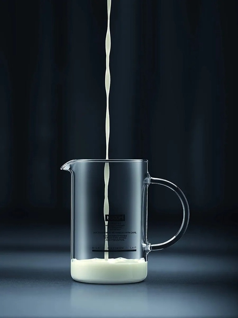 Batidor Espumador De Leche Bodum Latteo Vidrio Borosilicato