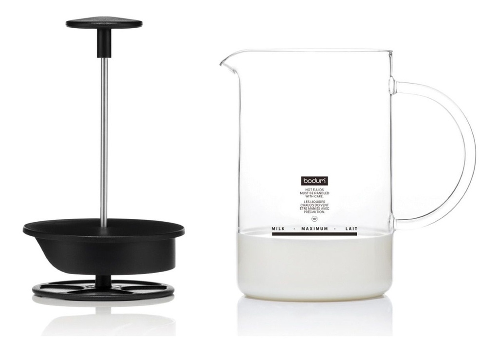 Batidor Espumador De Leche Bodum Latteo Vidrio Borosilicato