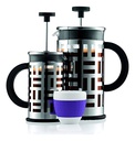 Cafetera Francesa Bodum Eileen 1 Lt Cromada Borosilicato