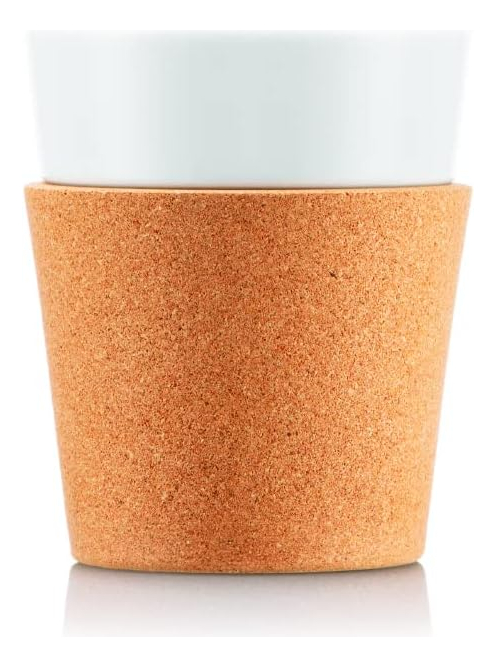 2 Vasos Porcelana Bodum 170cc Antideslizante Silicona