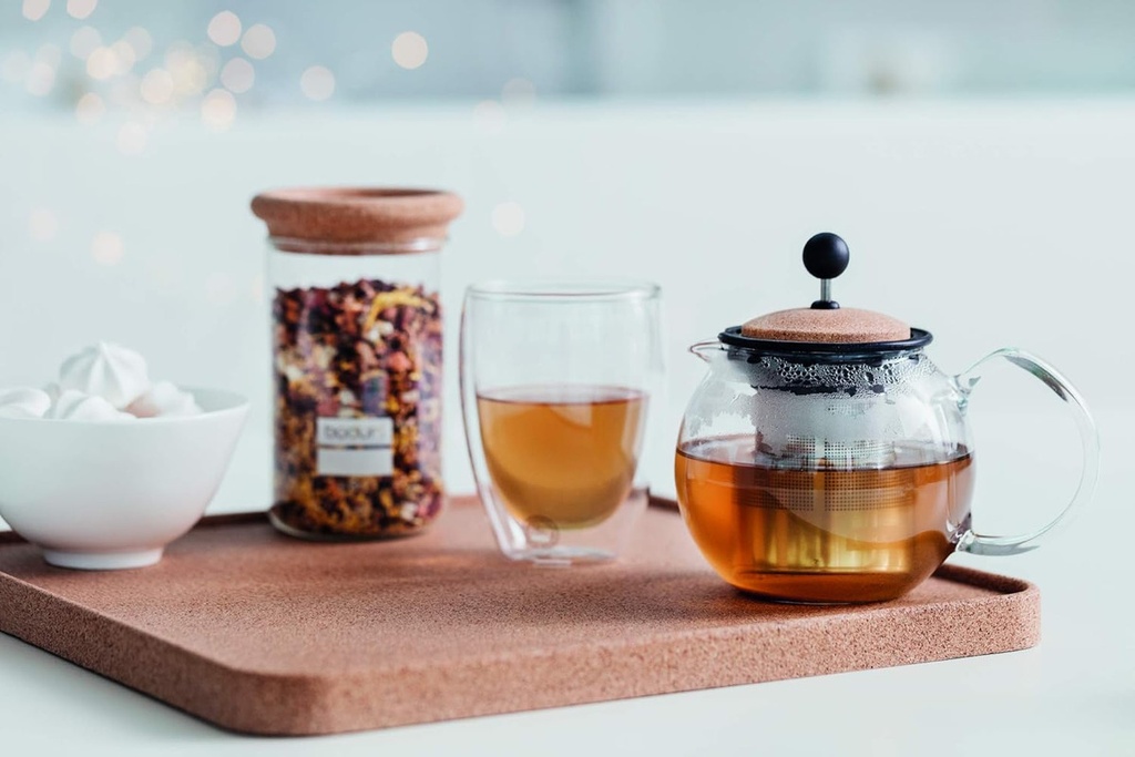 Frasco Vidrio Almacenamiento Bodum 2 Lt Yohki Tapa Corcho