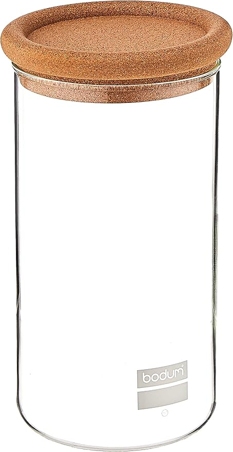 Frasco Vidrio Almacenamiento Bodum 1 Lt Yohki Tapa Corcho