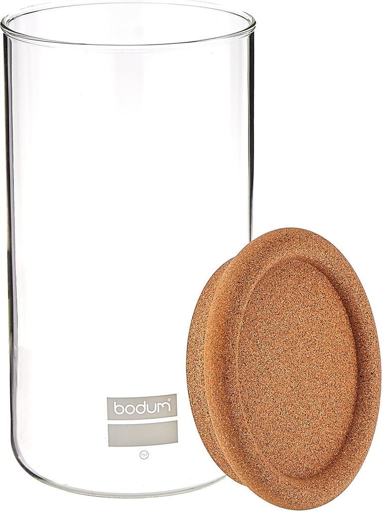 Frasco Vidrio Almacenamiento Bodum 1 Lt Yohki Tapa Corcho