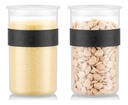 2x Frasco Plástico Almacenamiento Bodum 600 Cc Presso Tapa