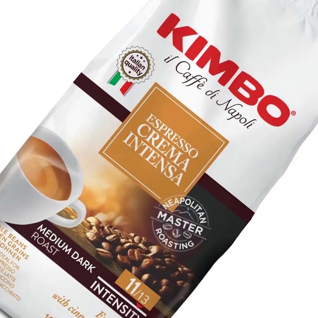 Cafe Grano Kimbo Crema Intensa 1kg 65% Arábica / 35% Robusta