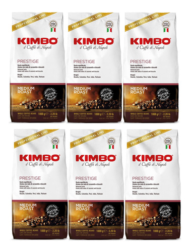 6x Café Grano Kimbo Prestige 1Kg