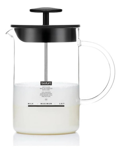 Batidor Espumador De Leche Bodum Latteo Vidrio Borosilicato