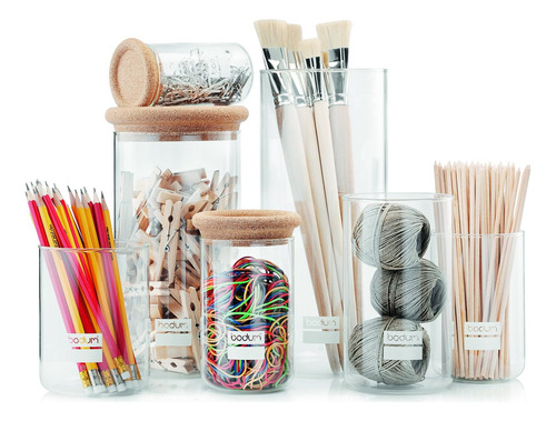 Frasco Vidrio Almacenamiento Bodum 2 Lt Yohki Tapa Corcho