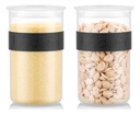 2x Frasco Plástico Almacenamiento Bodum 1 Lt Presso Tapa