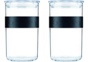 2x Frasco Plástico Almacenamiento Bodum 600 Cc Presso Tapa