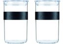 2x Frasco Plástico Almacenamiento Bodum 600 Cc Presso Tapa