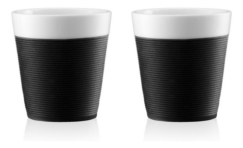 [TA0019] Set 2 Vasos  Bodum Capuccino Porcelana 300cc