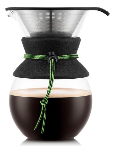 [TA0118] Cafetera Filtro Chemex Bodum Pour Over Negra 1 Lt Verde